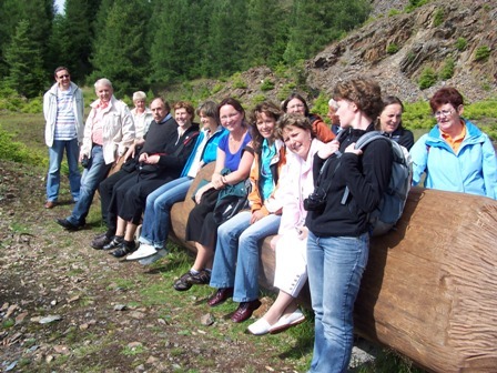 Besuch einer brandenburgischen Delegation, Bild: Die Brandenburger genießen den Thüringer Wald